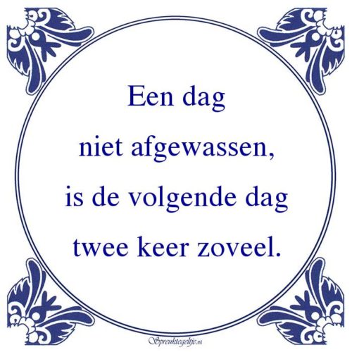 Algemeen-Een dagniet afgewassen