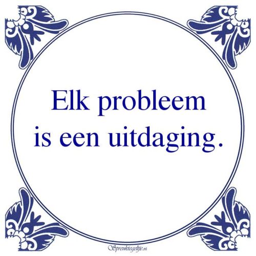 Algemeen-Elk probleemis een uitdaging.