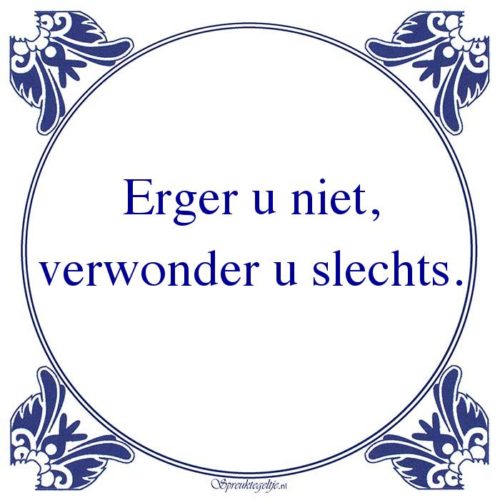 Algemeen-Erger u niet