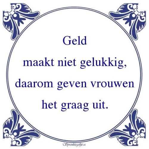 Algemeen-Geldmaakt niet gelukkig