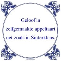 Algemeen-Geloof inzelfgemaakte appeltaartnet zoals in Sinterklaas.