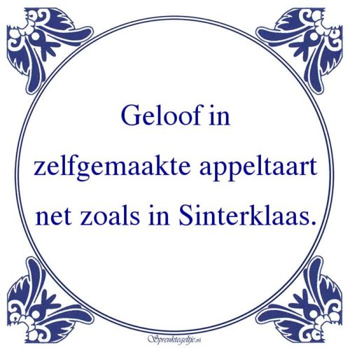 Algemeen-Geloof inzelfgemaakte appeltaartnet zoals in Sinterklaas.