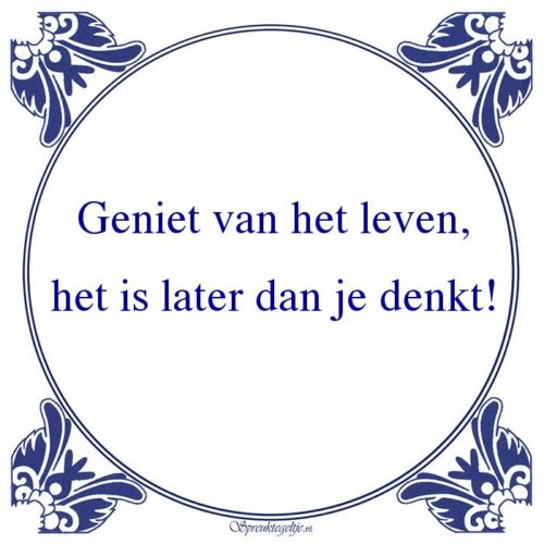 Algemeen-Geniet van het leven