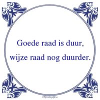 Algemeen-Goede raad is duur