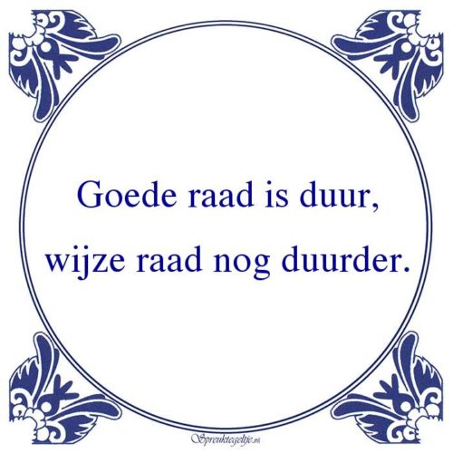 Algemeen-Goede raad is duur