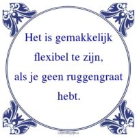 Algemeen-Het is gemakkelijkflexibel te zijn