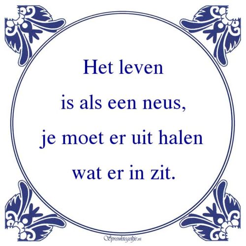 Algemeen-Het levenis als een neus