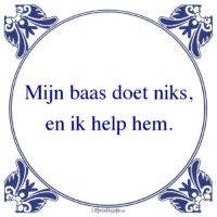 Algemeen-Mijn baas doet niks