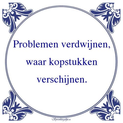 Algemeen-Problemen verdwijnen