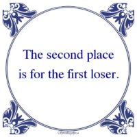 Algemeen-The second placeis for the first loser.