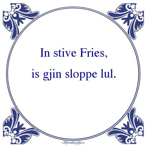 Friestalig-In stive Fries